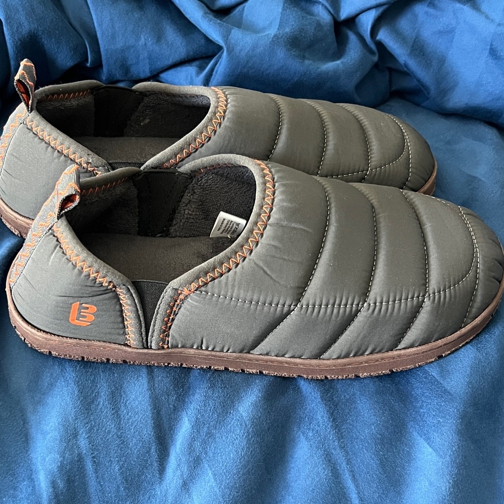 Men's Quilted Slip-On Loafers - Olive and Brown